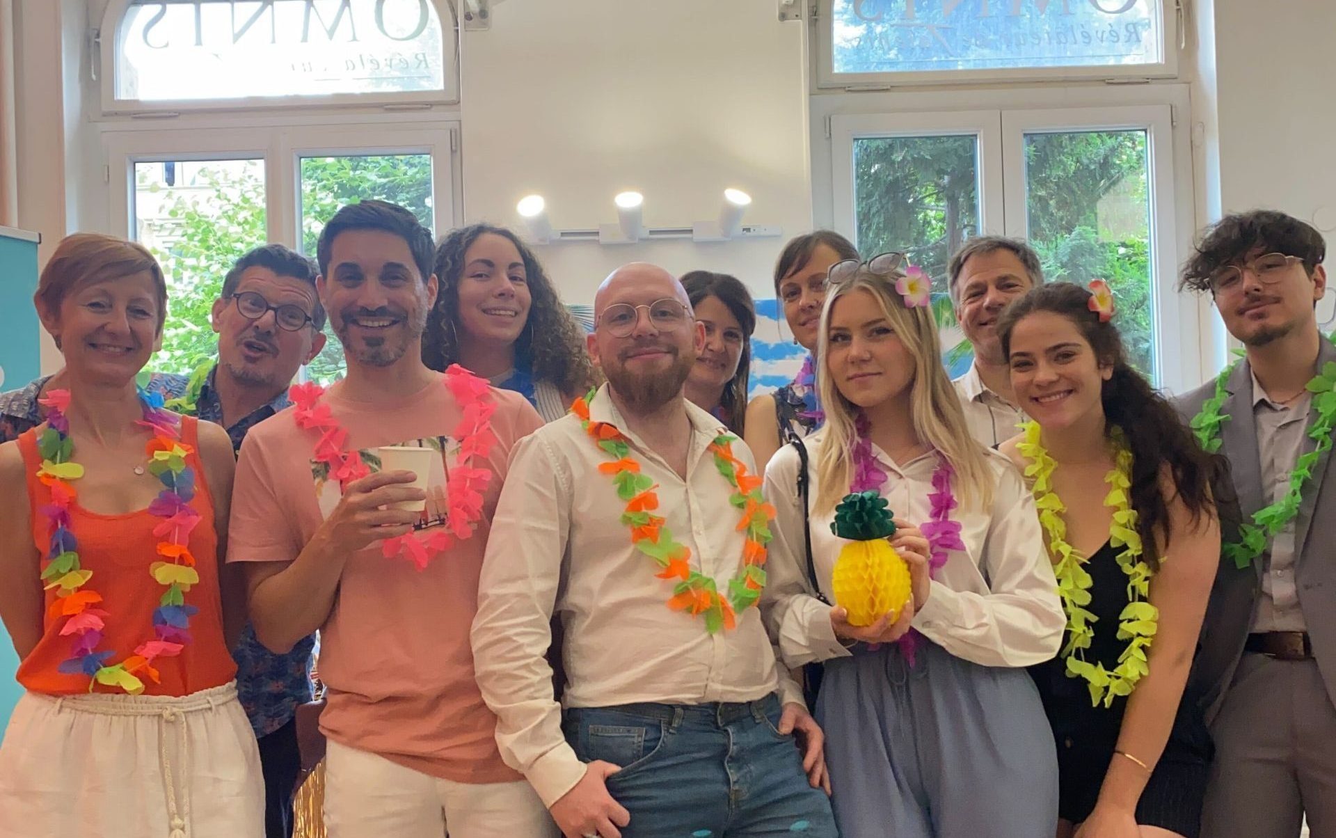 equipe omnis pendant une JPO